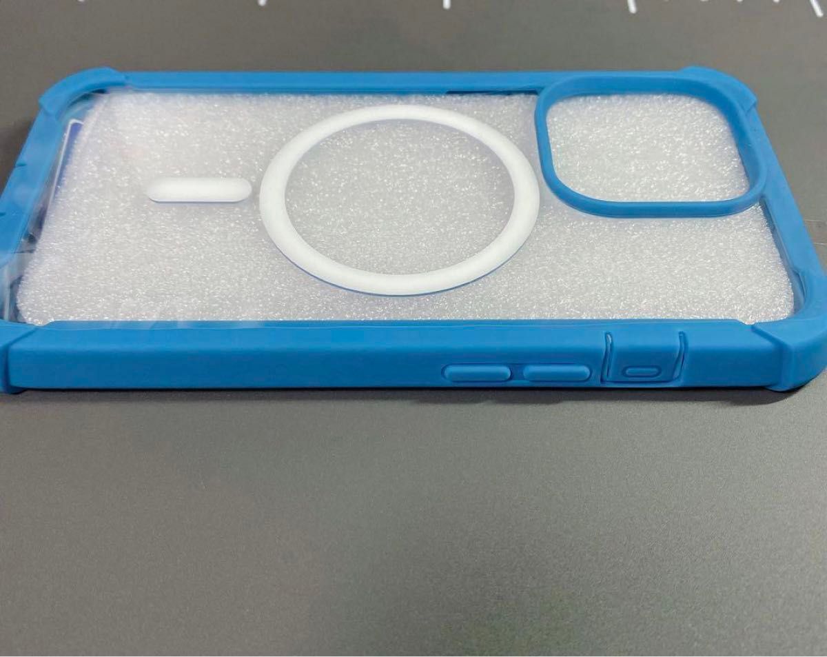 【人気商品】MagSafe対応 iPhone13Pro保護フィルム付きケース 透明 クリア 耐衝撃 カバー