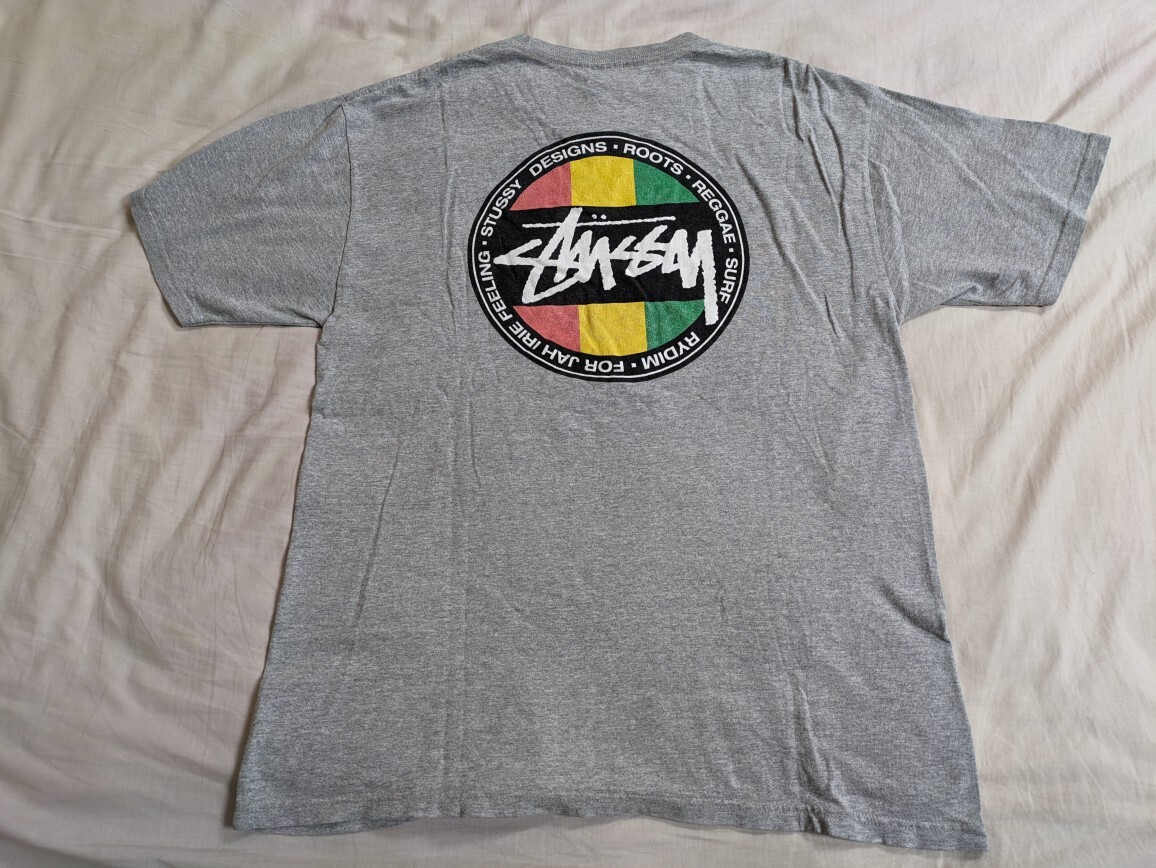 ステューシー Stussy Tシャツ ラスタカラー サイズM 即決_画像3