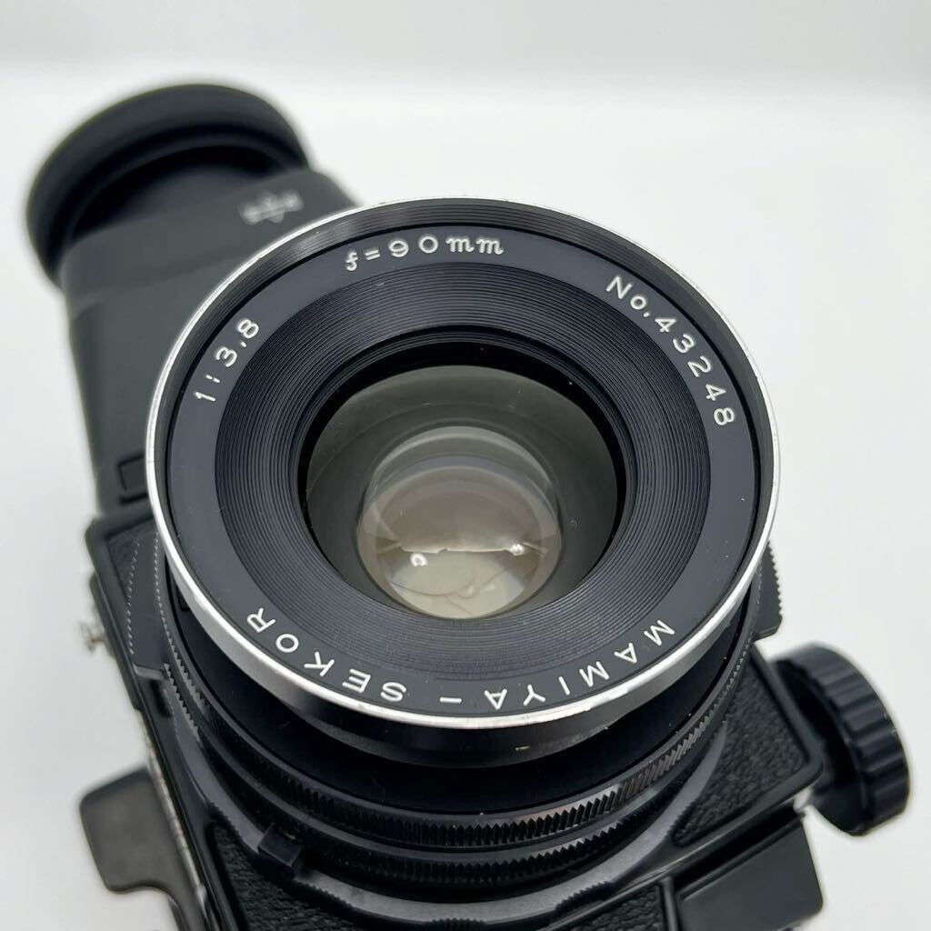 Mamiya RB67 PROFESSIONAL 1:3.8 F=90mm ファインダー フィルムバック フィルター レリーズ 中判カメラ シャッター巻き上げOK 現状品_画像6