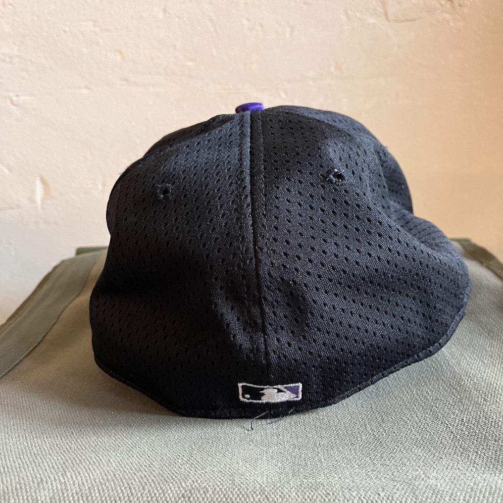 NEW ERA ニューエラ MLB アリゾナダイヤモンドバックス 帽子 チームロゴ刺繍キャップ L-XLサイズ 旧ロゴ 旧タグ USA製 メッシュ素材_画像5