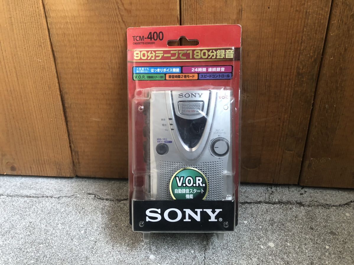 未使用 SONY TCM-400 カセットコーダー テープレコーダー V.O.R. 録音 ソニー カセットテープ ②の画像1