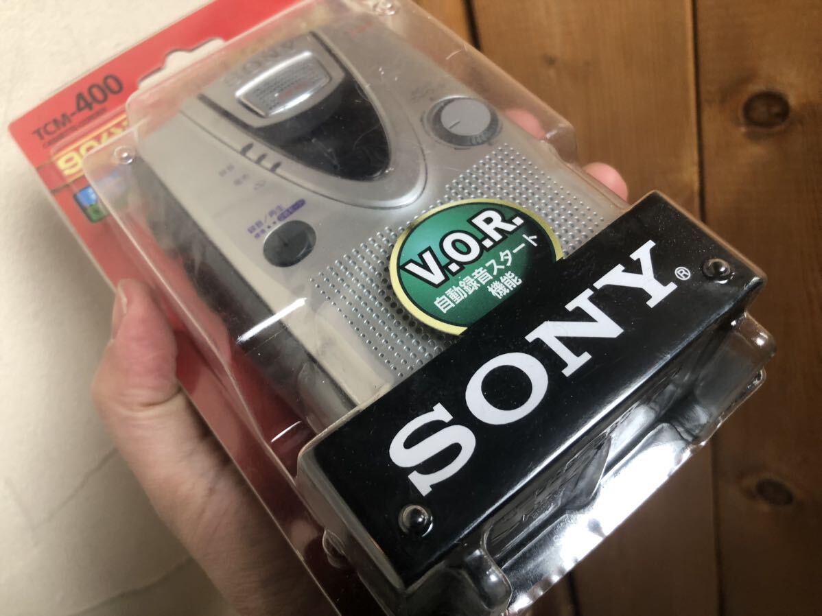 未使用 SONY TCM-400 カセットコーダー テープレコーダー V.O.R. 録音 ソニー カセットテープ ②の画像4