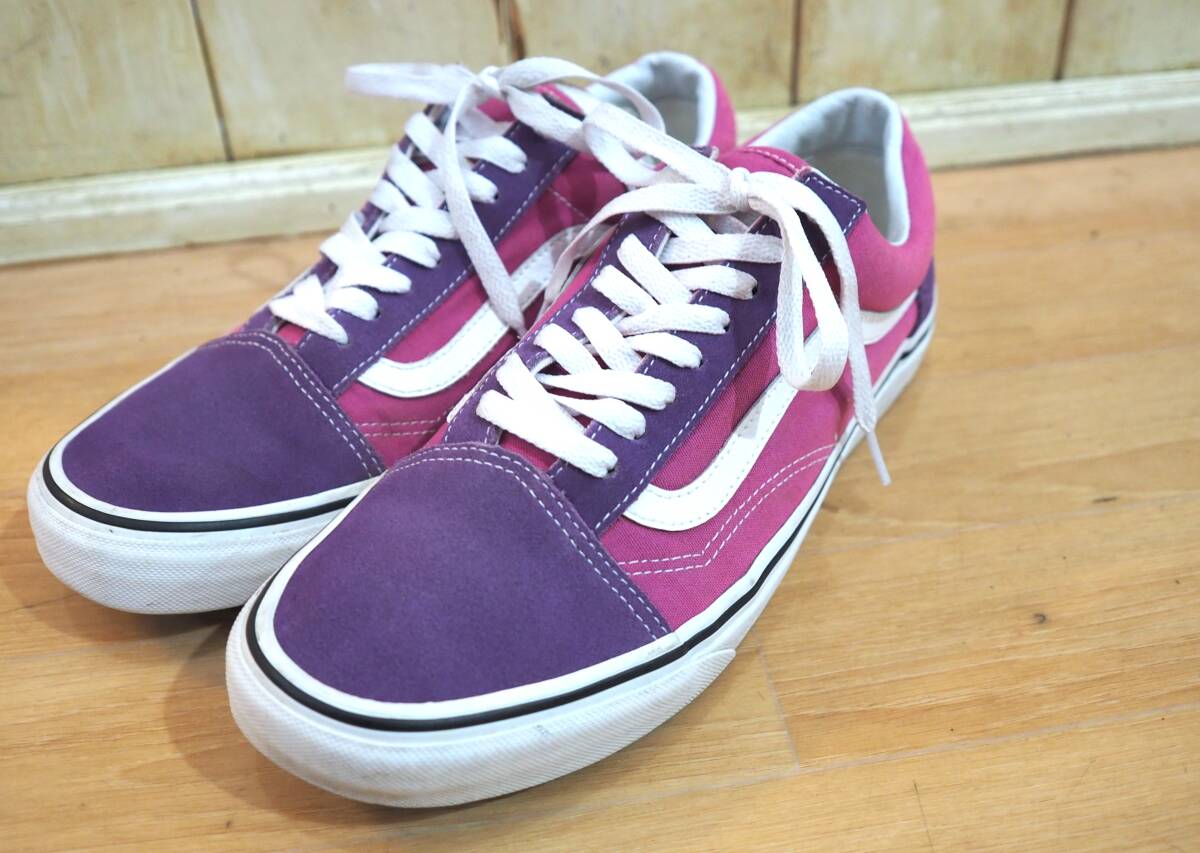 ◆バンズ VANS OLD SKOOL オールドスクール 751505 US10(28cm)パープル×ピンク◆_画像5