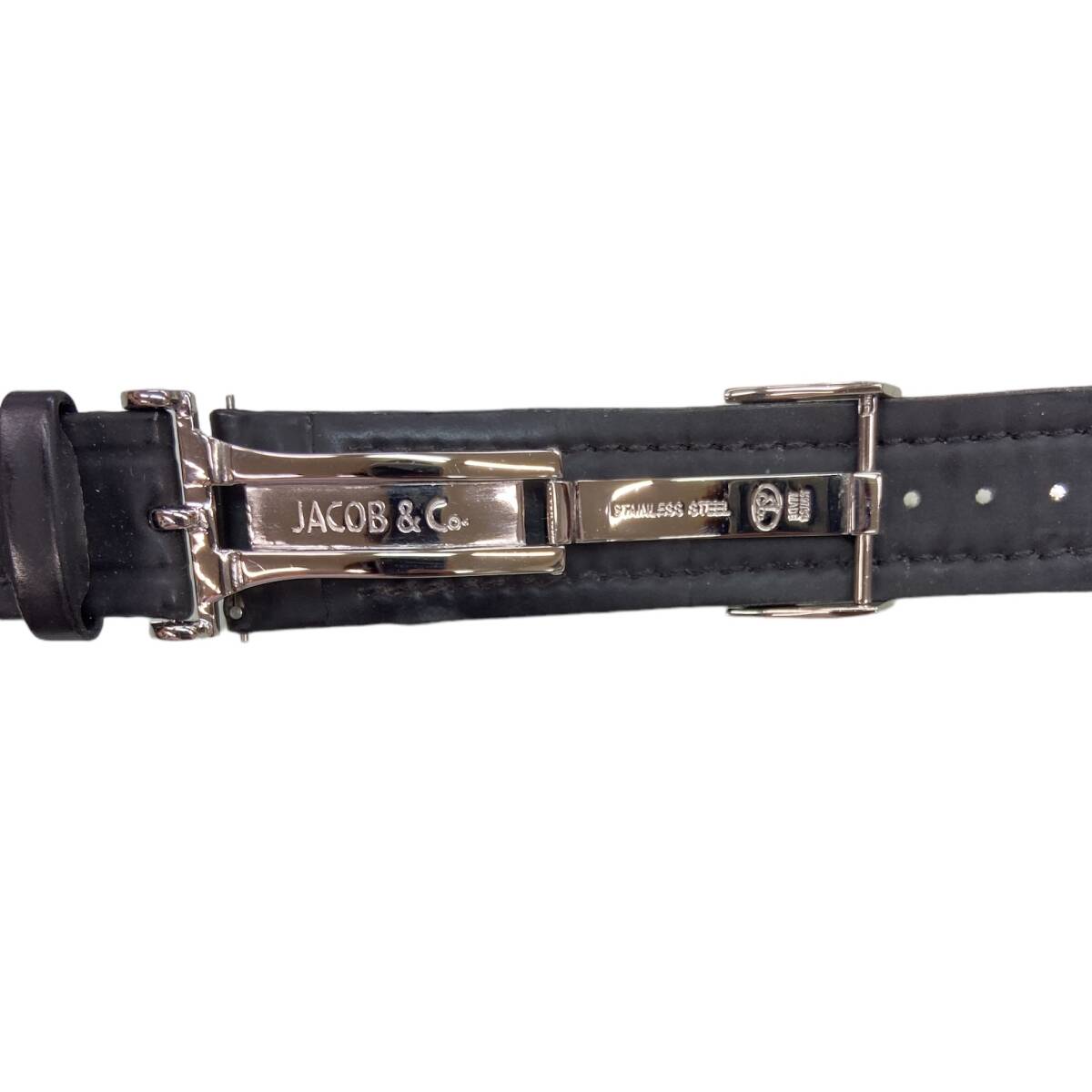 JACOB&Co Jacob частота пряжка имеется наручные часы для черный чёрный ковер ширина 22mm