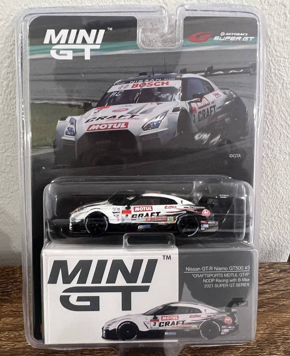 MINI GT 1/64 Nissan GT-R Nismo GT500 SUPER GTシリーズ 2021#3NDDP Racing with B-Max（左ハンドル） 日本限定_画像1