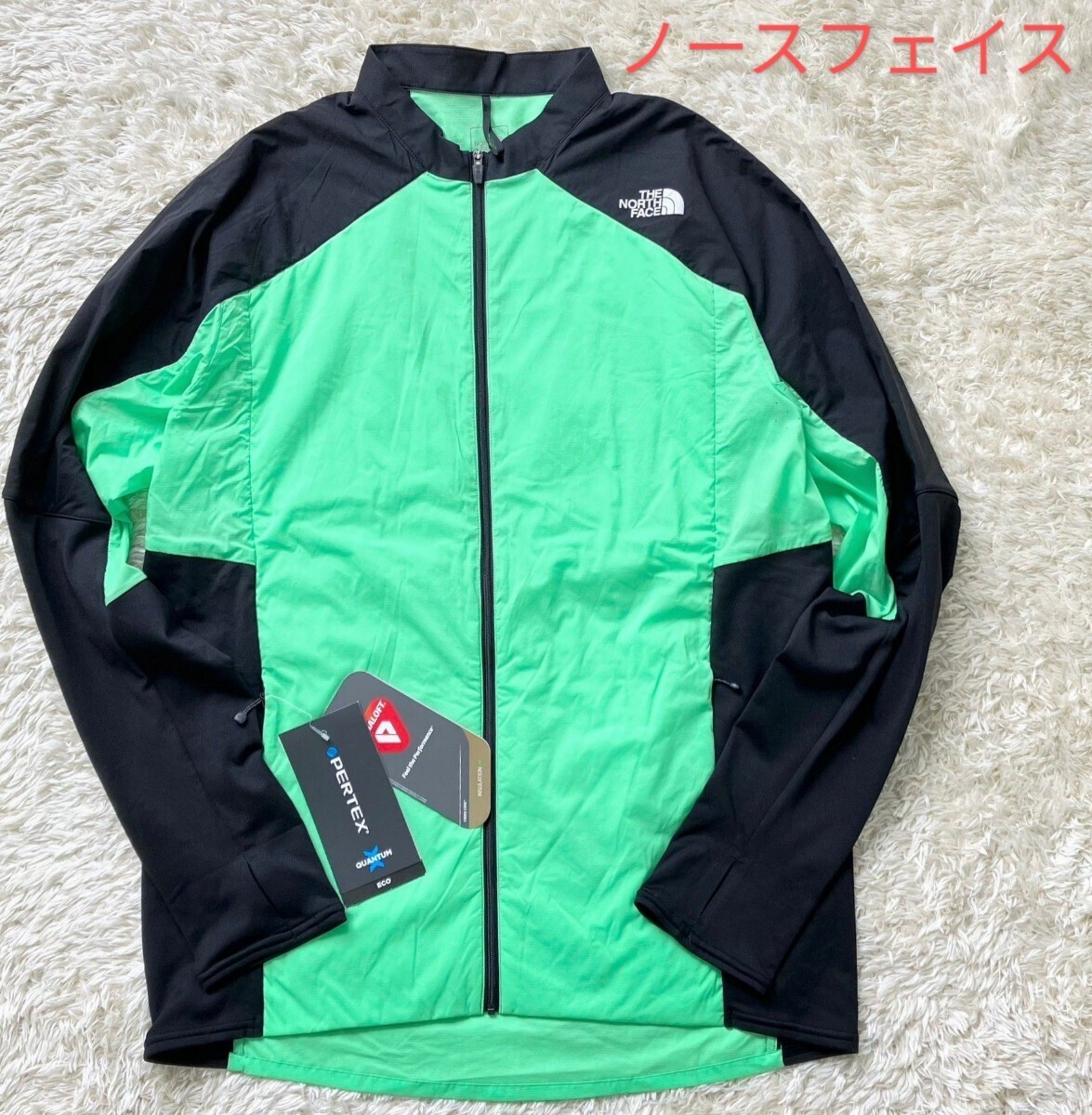 【未使用★大きいサイズXL】THE NORTH FACE ホワイトライトジャケット/中綿プリマロフト入りランニング用◆NY81981☆ノースフェイス (4)_画像1