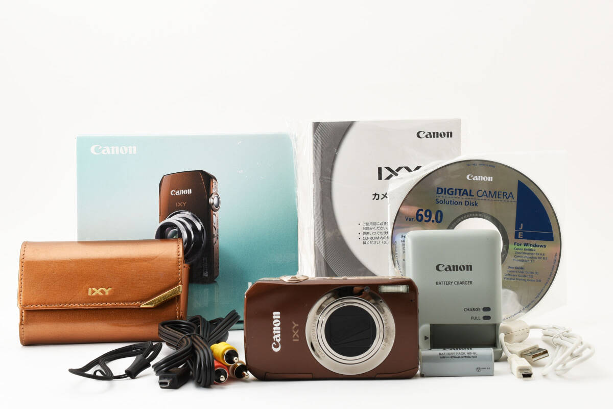 ■美品■ キャノン Canon IXY 50S ブラウン 【初期付属品完備・カメラケース付属】#603001の画像1