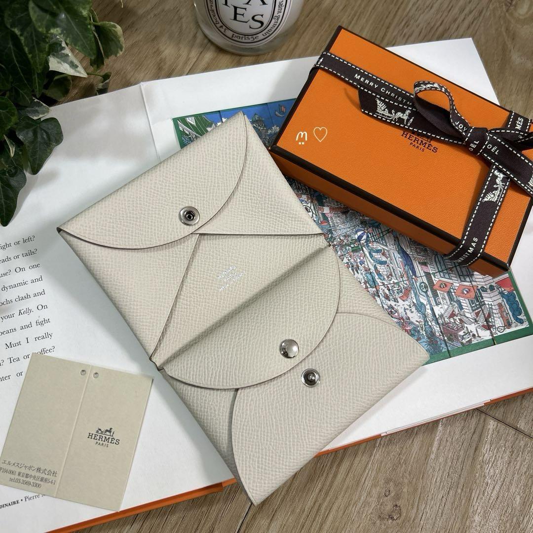 送料無料 新品未使用品 HERMES エルメス カルヴィデュオ ナタ ミニ財布 コインカードケースの画像1