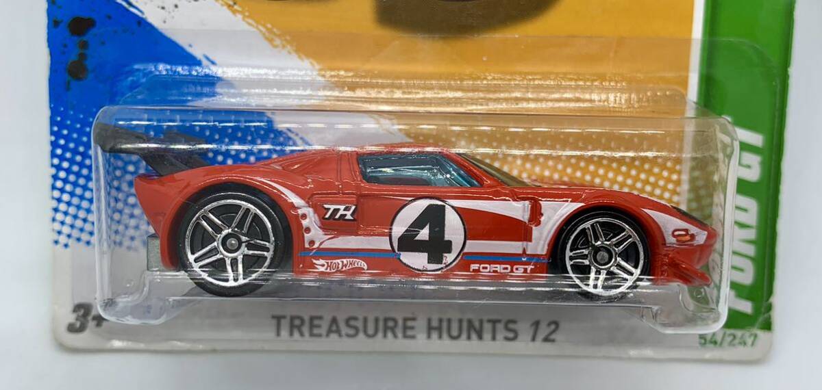 418// FORD GT フォード　TREASURE HUNTS 12　　　　Hot Wheels ホットウィール　カードしわあり_画像1