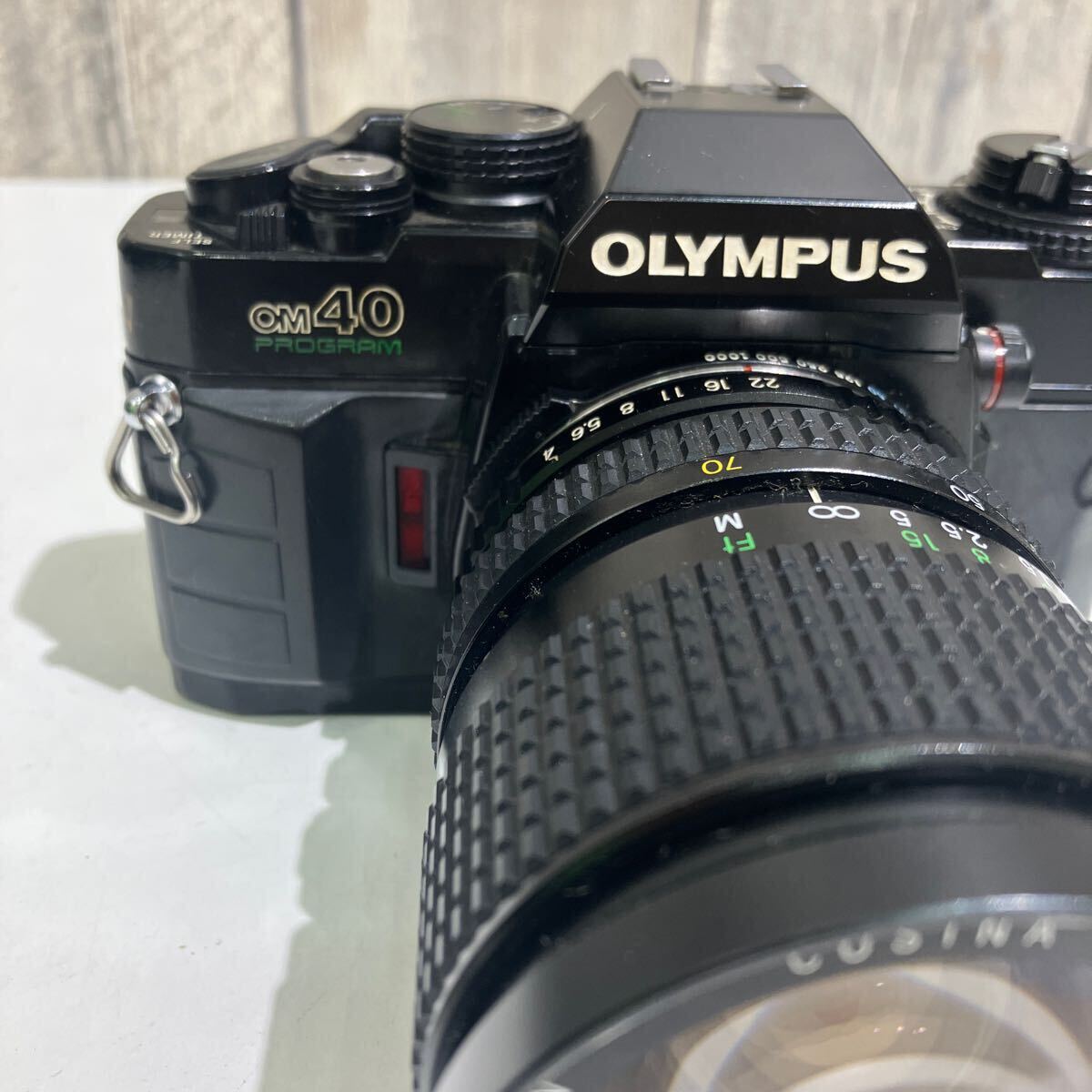 ジャンク Olympus OM40 cosina 28-70mm F4 MC Macro フィルムカメラ 一眼レフ の画像2