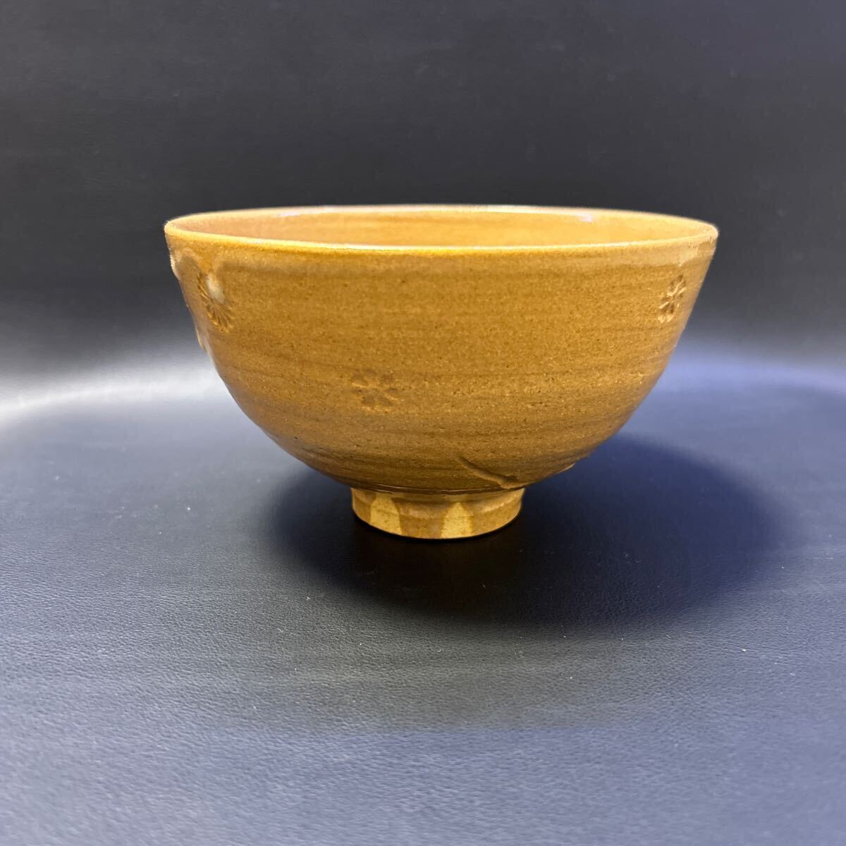 H17-2 茶道具 茶碗 【竹村脩 造 山道茶碗】サイズ:直径13.5cm、高さ8cm 共箱ありの画像3