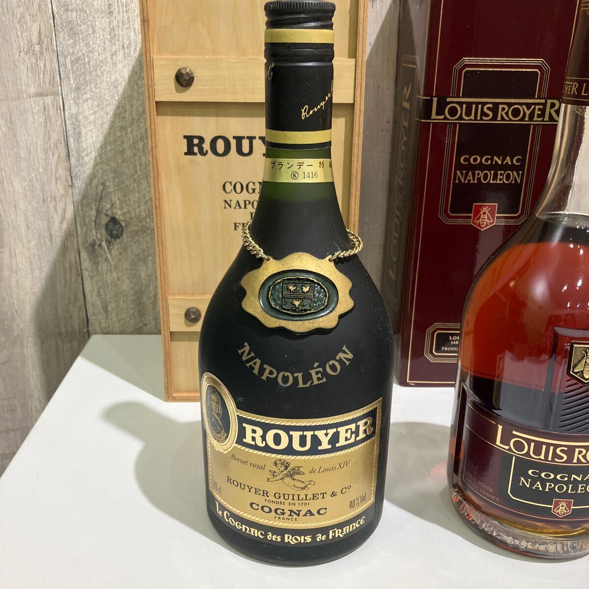 古酒 コニャック ナポレオン CAMUS ・LOUIS ROYER ・ROUYER 3本_画像2