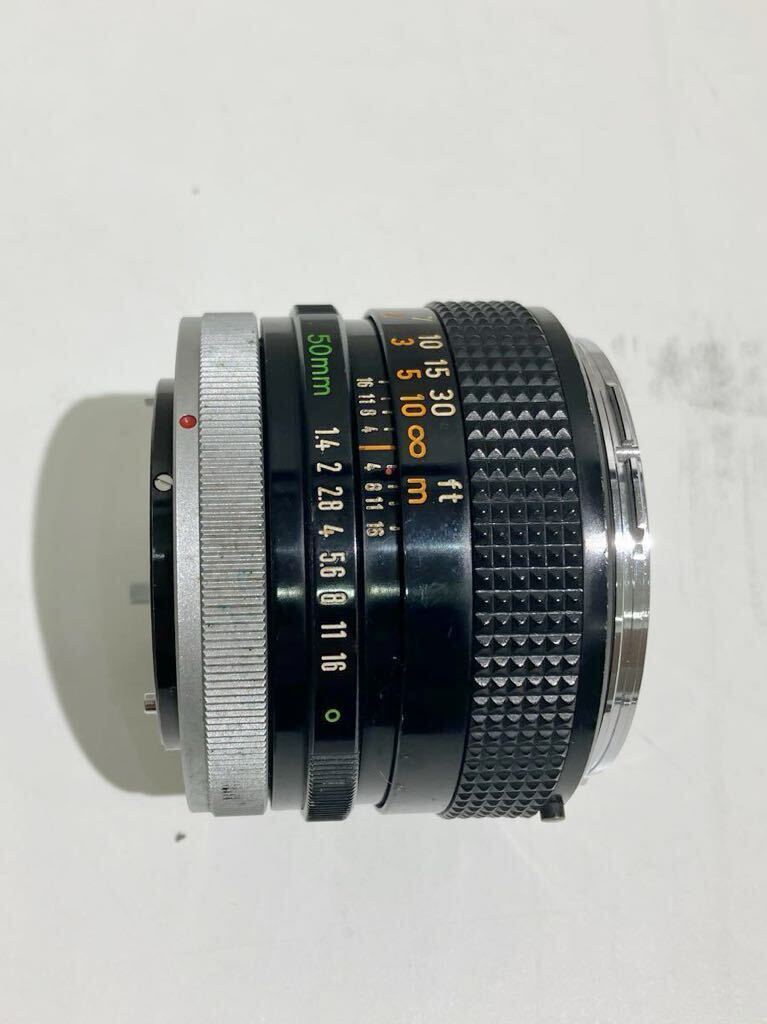 ジャンク Canon Lens FD 50mm F1.4 単焦点レンズ 動作未確認 の画像3