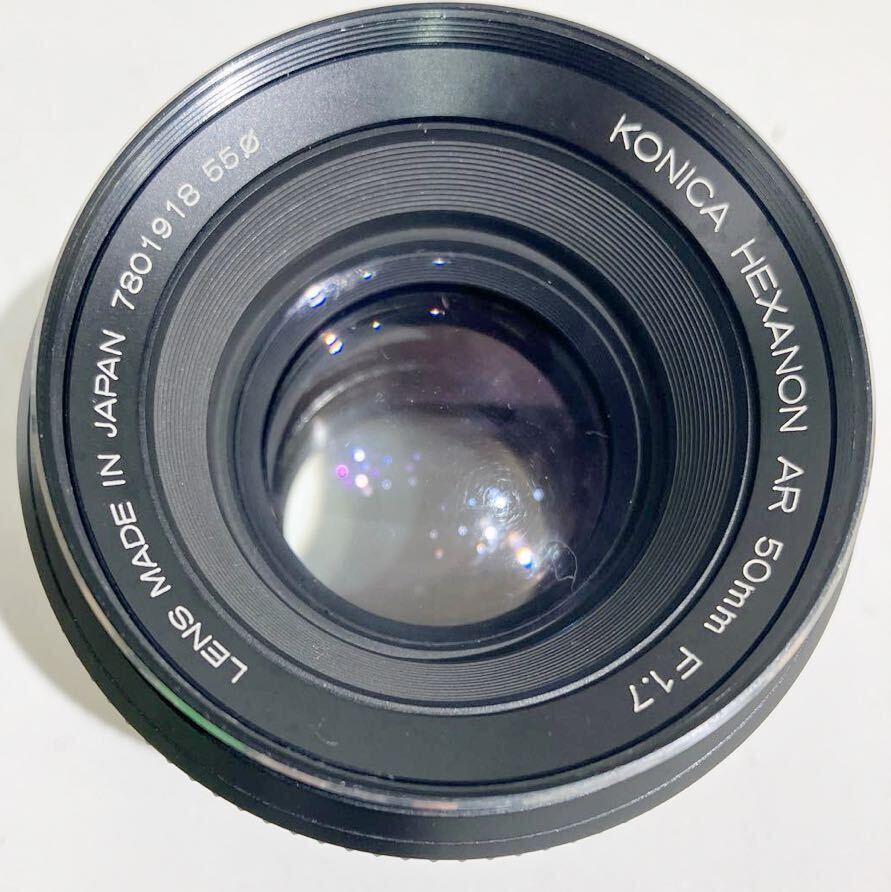 ジャンク　KONICA HEXANON AR 50mm F1.7 動作未確認 レンズ汚れあります。_画像3