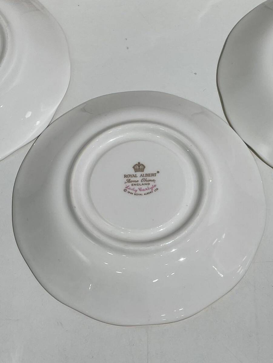 ロイヤルアルバート カップ ソーサー レディーカーライル 1客 エンチャントメント 2客 ROYAL ALBERT 洋食器 花柄 の画像4