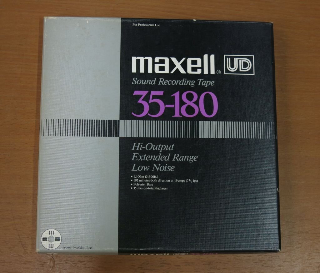 maxell 10号メタルリール テープ付き 中古品の画像10