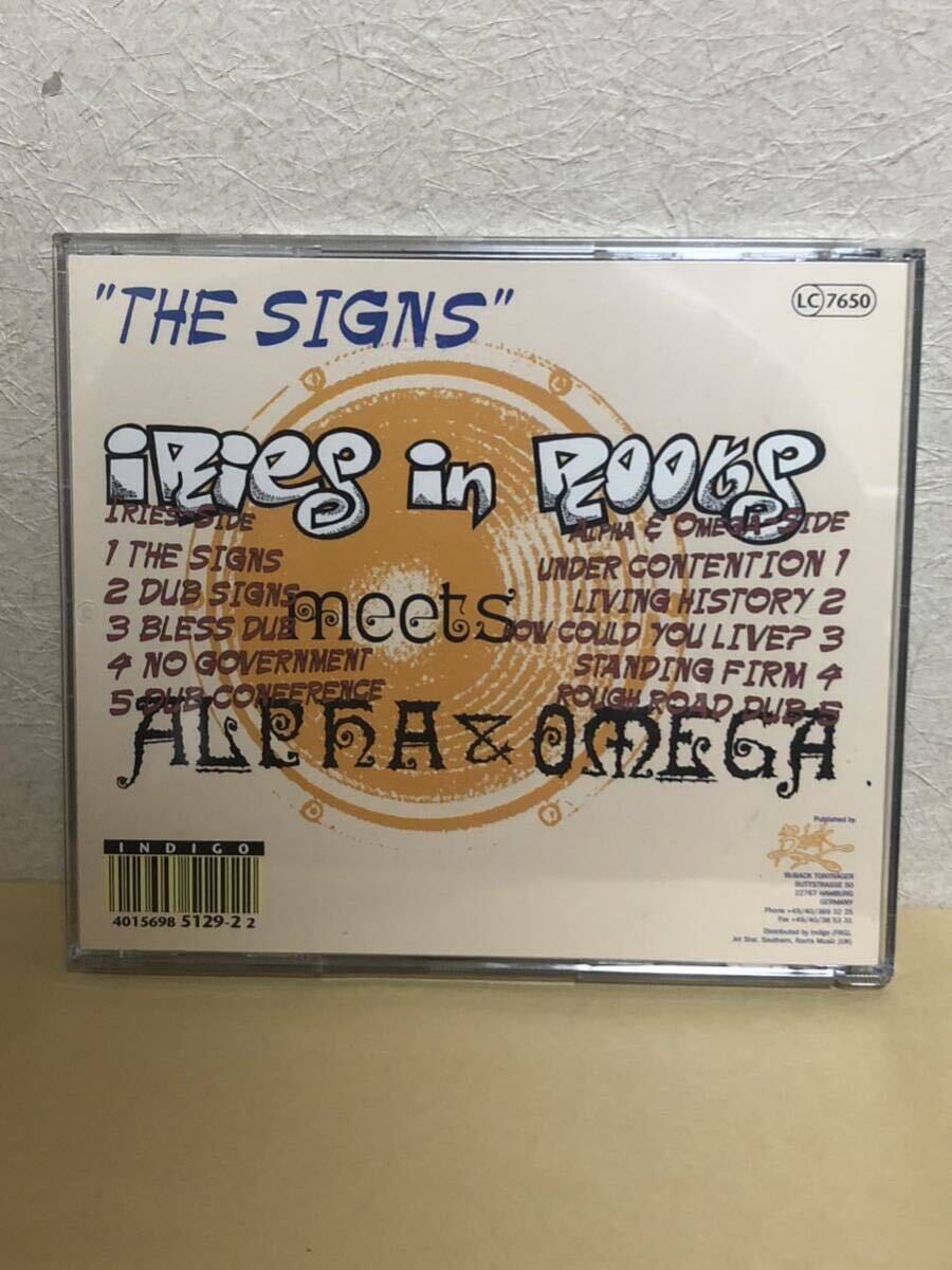 IRIES IN ROOTS MEETS ALPHA & OMEGA - THE SIGNS new roots dub ニュールーツの画像2