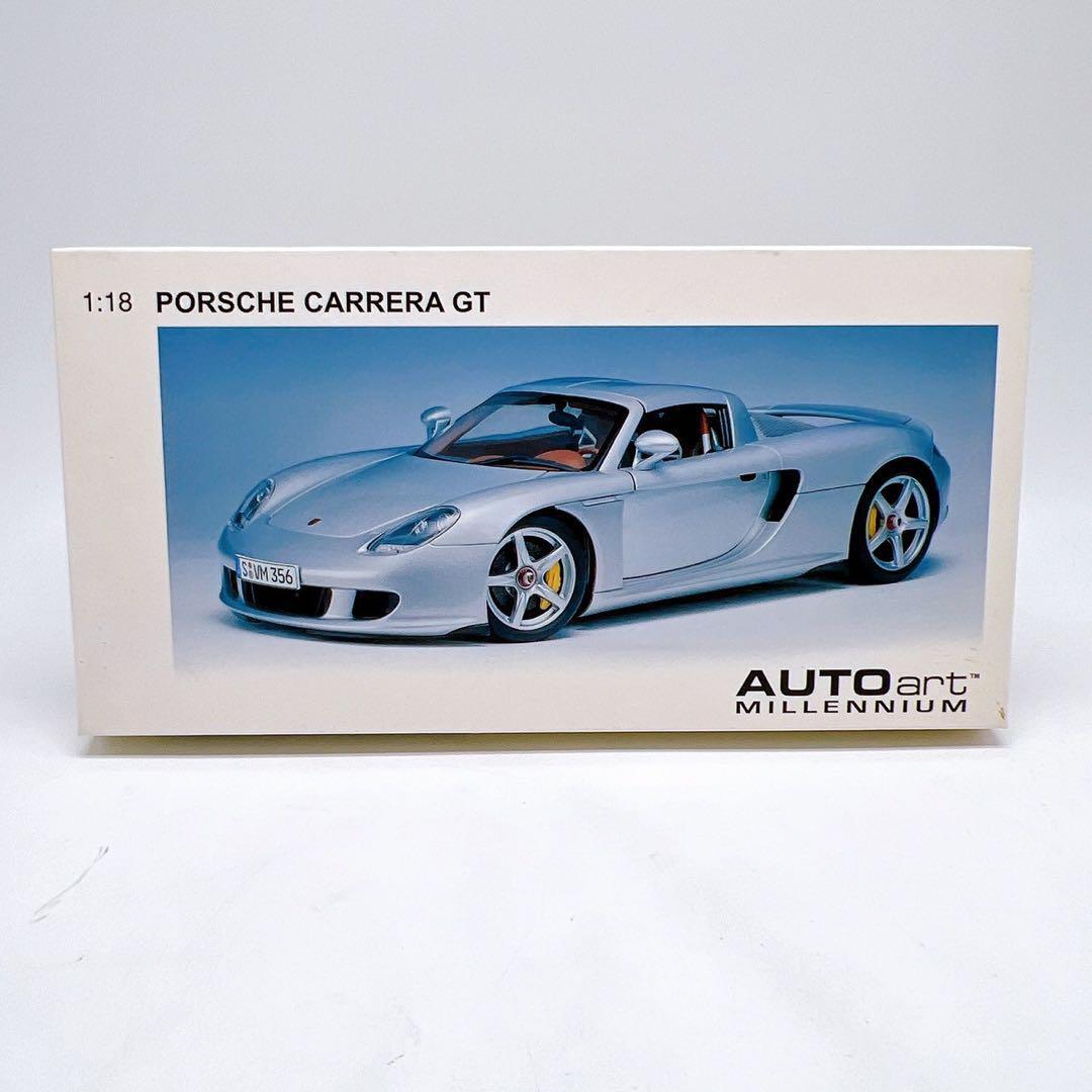 未使用 AUTOart 1/18 オートアート ポルシェ カレラ GT シルバーの画像1