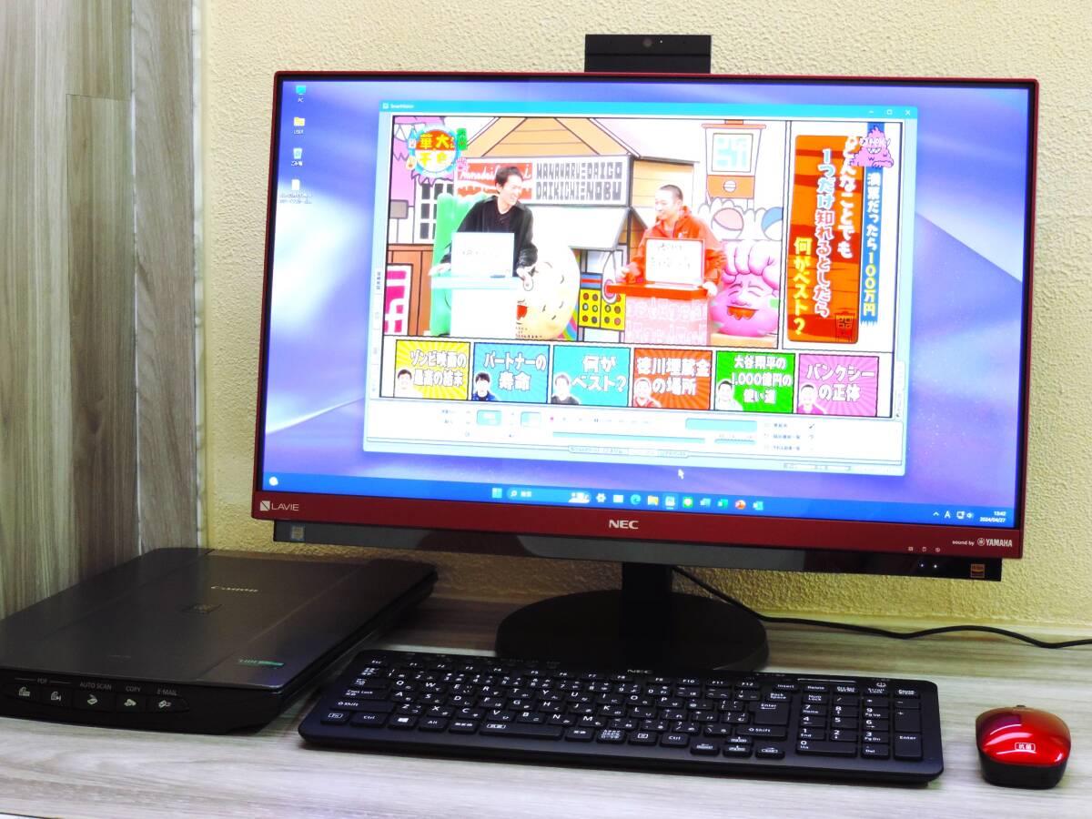 【スキャナー付属LAVIE PC-DA770GAR-KS】Win11★Core i7-7500U★軽快1TB SSD&余裕16GBメモリ★地デジTV即使用★Office2021★23.8型液晶★の画像3