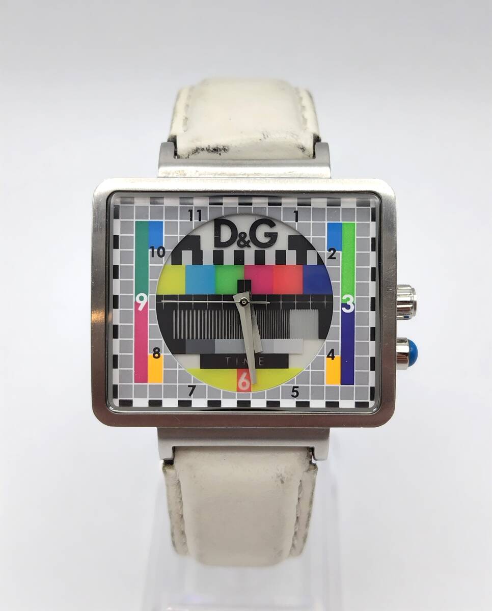 D&G 腕時計 スクエア クォーツ ドルチェ&ガッバーナ DW0513 電池交換済み【5759】の画像1