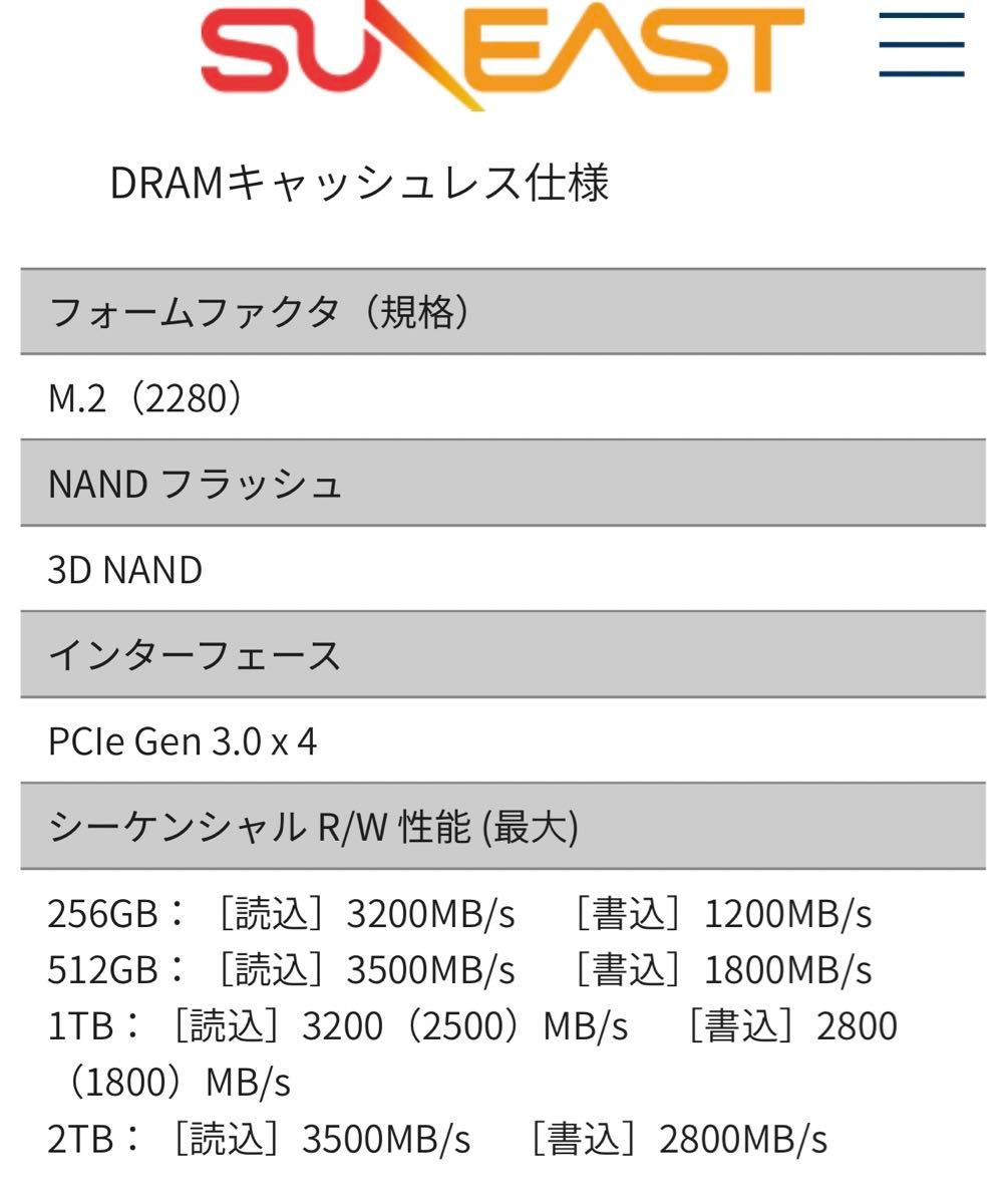 SUNEAST SSD NVMe 512GB  