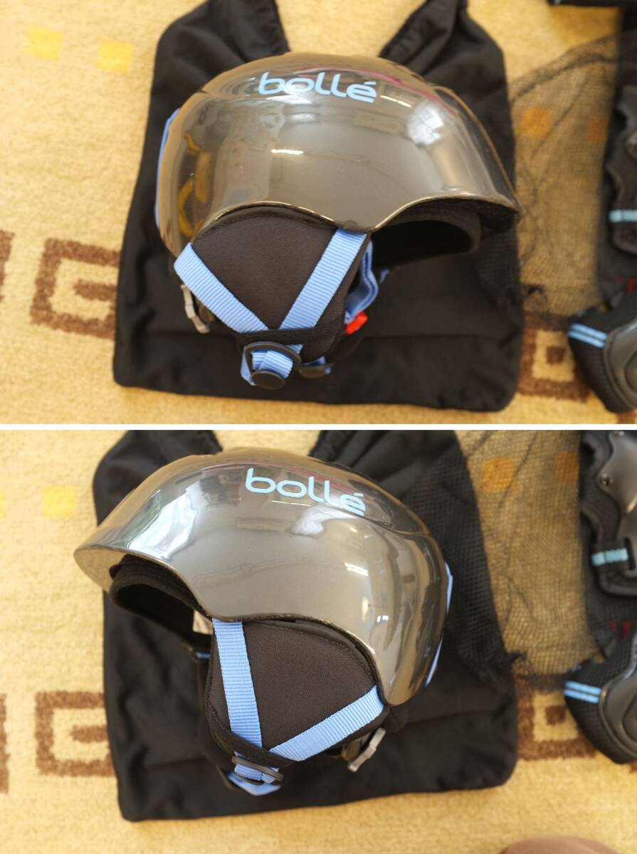 [ прекрасный товар ]bolle спорт шлем серый / синий XS(49-54cm) протектор ребенок Kids скейтборд сноуборд лыжи 