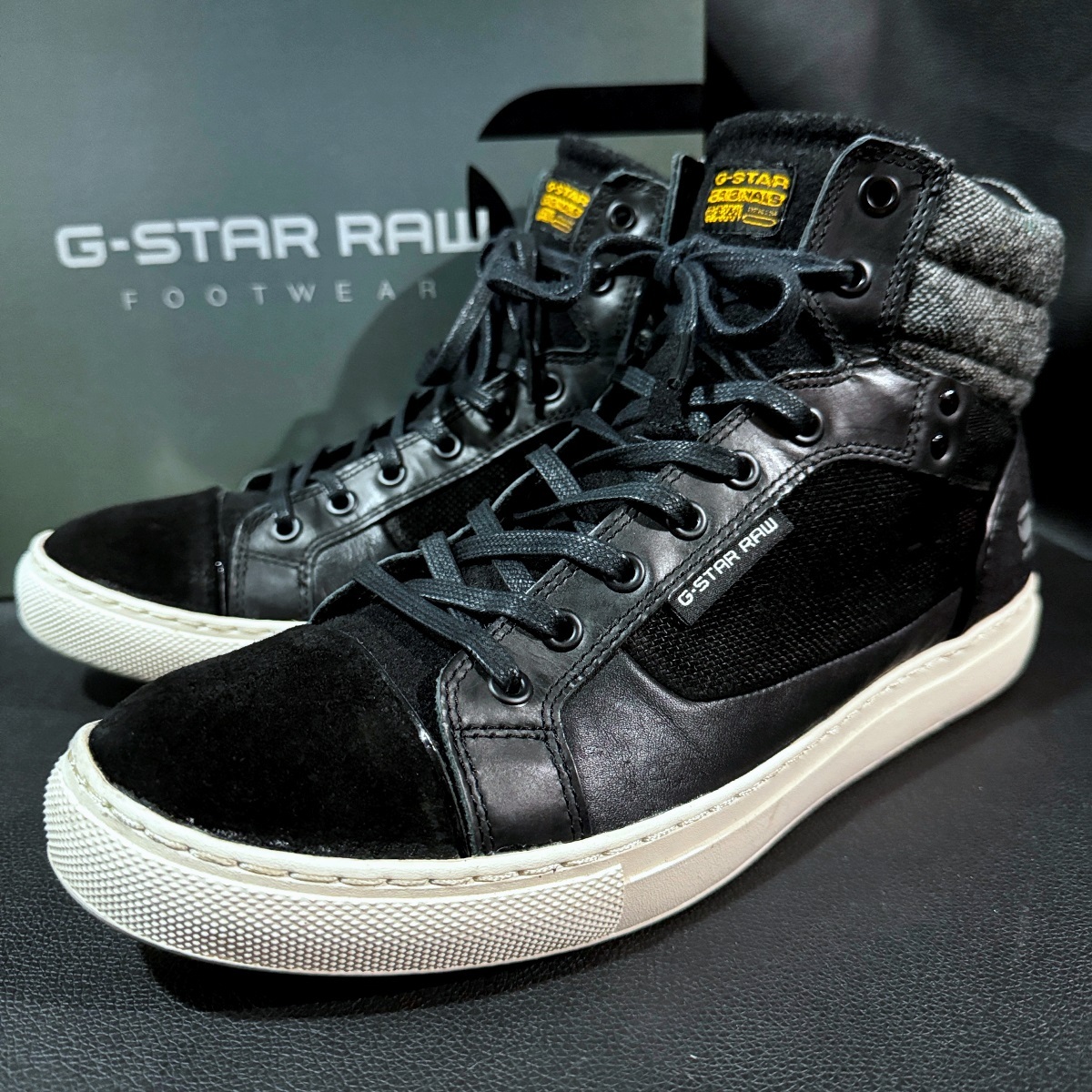 ジースター ロウ G-STAR RAW ハイカット スニーカー GS52062 AUGUR サモワール ルーム 靴_画像1