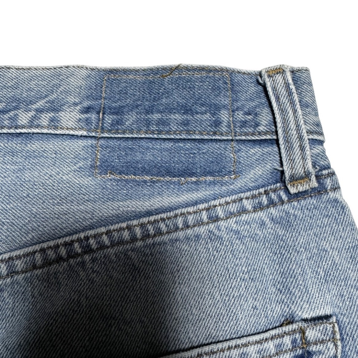 希少 リーバイス Levi's 70s ヴィンテージ 66後期 ボタン裏刻印6 スモールe ボタンフライ デニム ハーフパンツ ビンテージ ショーツ_画像9