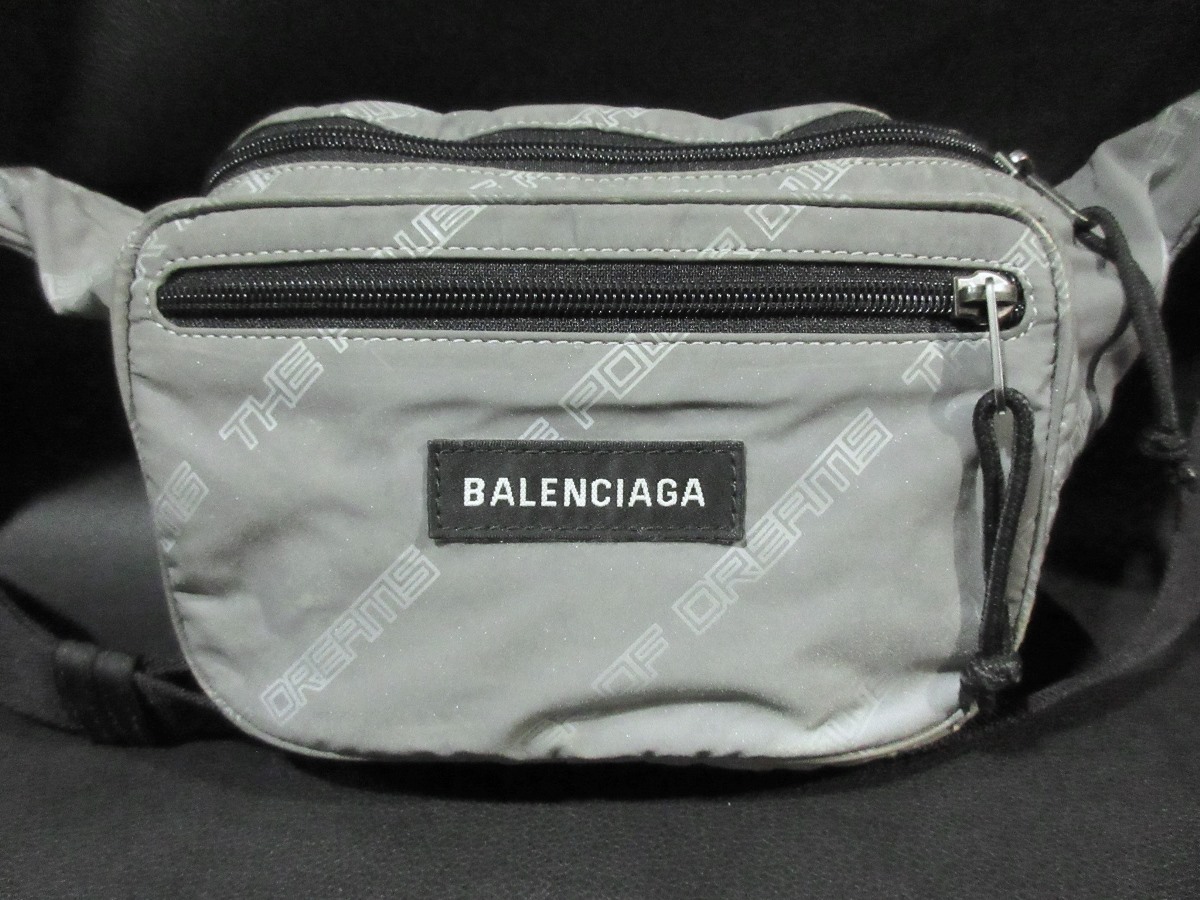 定価12万 バレンシアガ BALENCIAGA Power of Dreams ウエストバッグ ボディバッグ 482389 リフレクター Explorer Printed Shell Belt Bagの画像2