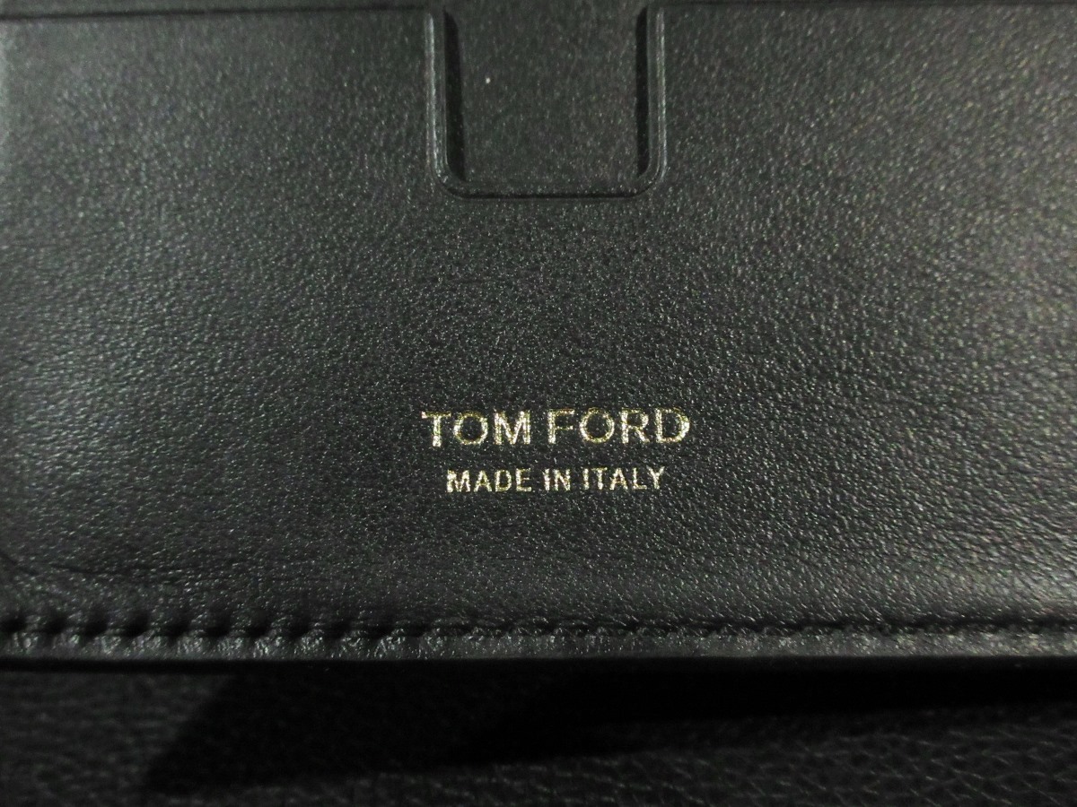イタリア製 トムフォード TOM FORD マネークリップ レオパード ゴールド カードケース 財布 Y0231T_画像7