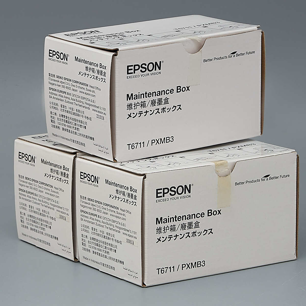 送料無料!! EPSON PXMB3 メンテナンスボックス 3個セット 箱開封品 純正_画像1