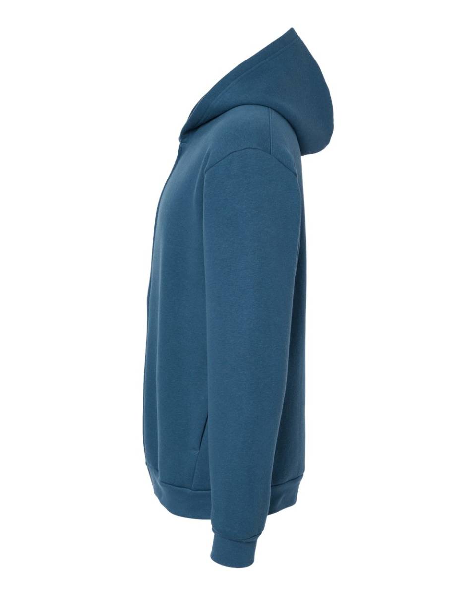 新商品　アメリカンアパレル　SEA BLUE　L　スウェット　ジップパーカー　フーディ　ReFlex Fleece Full-Zip Hoodie AmericanApparel