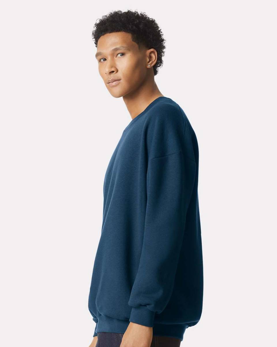 新商品　アメリカンアパレル　SEA BLUE　M　スウェット　トレーナー　男女兼用　ReFlex Fleece Crewneck Sweatshirt AmericanApparel_画像3