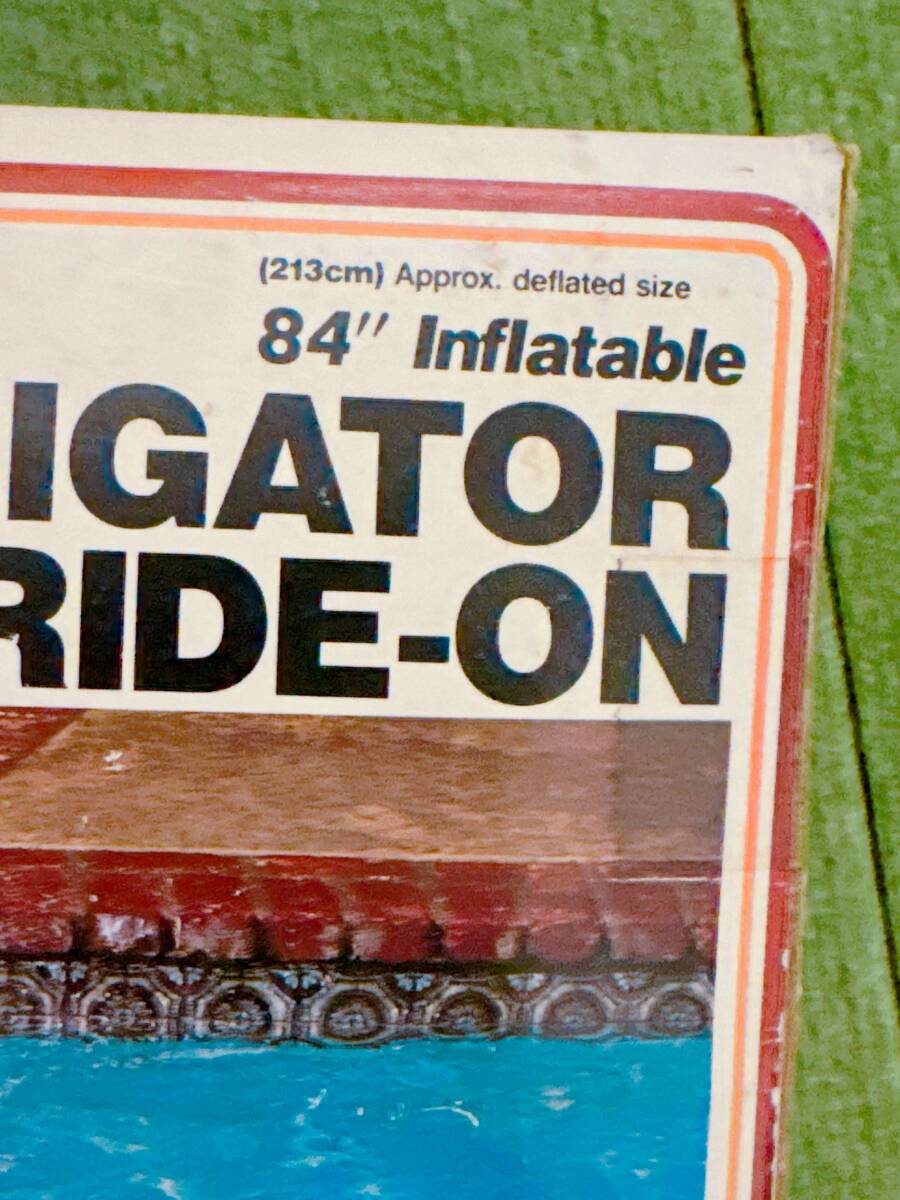 ★レア INTEX製 ワニフロート Gator Ride On /空気ビニール風船人形/空ビ USED Inflatable Pool Toysの画像5