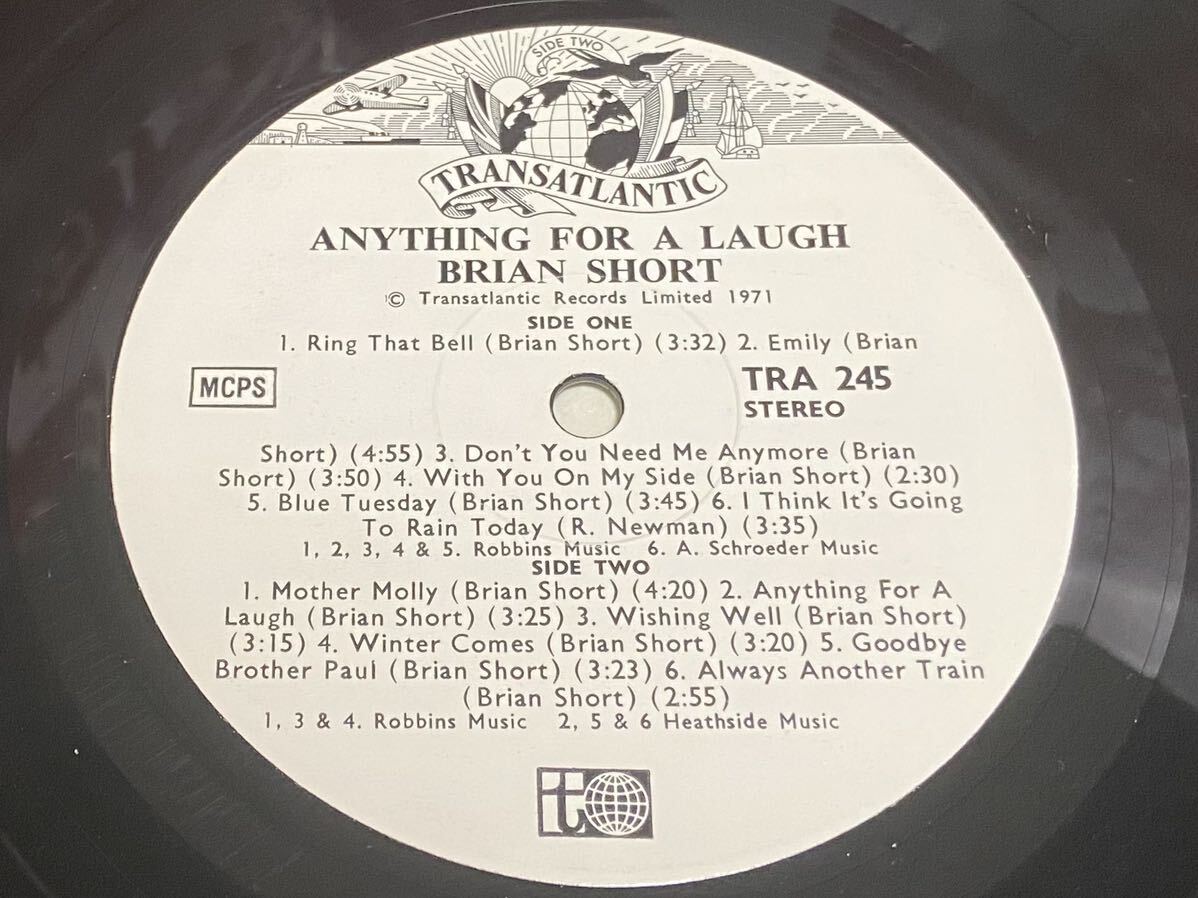 『 BRIAN SHORT / ANYTHING FOR A LAUGH』英国フォークロック/スワンプSSW極上名盤 近頃見かけない英国オリジナル盤の画像6