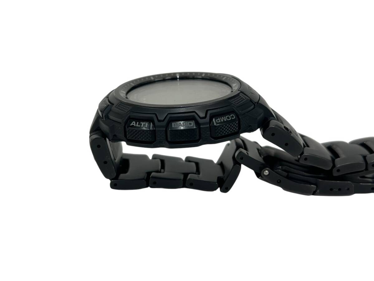 【動作確認済み】CASIO カシオ PRO TREK プロトレック PRW-1300YTJ タフソーラー 電波時計 メンズ 腕時計 デジタル 現状品の画像4