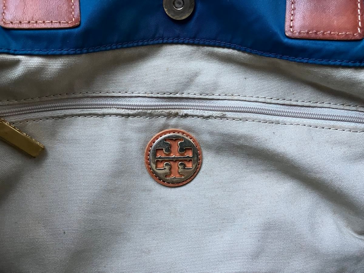 TORY BURCH トリーバーチ ハンドバッグ ナイロン レザー