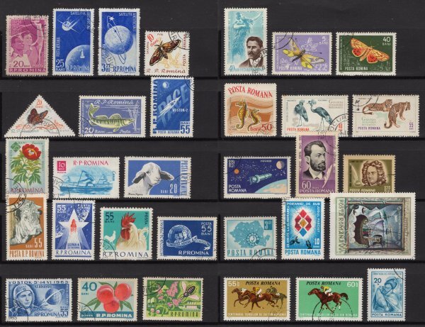【消印有】 外国切手 ルーマニア 1957年～1974年 32枚の画像1