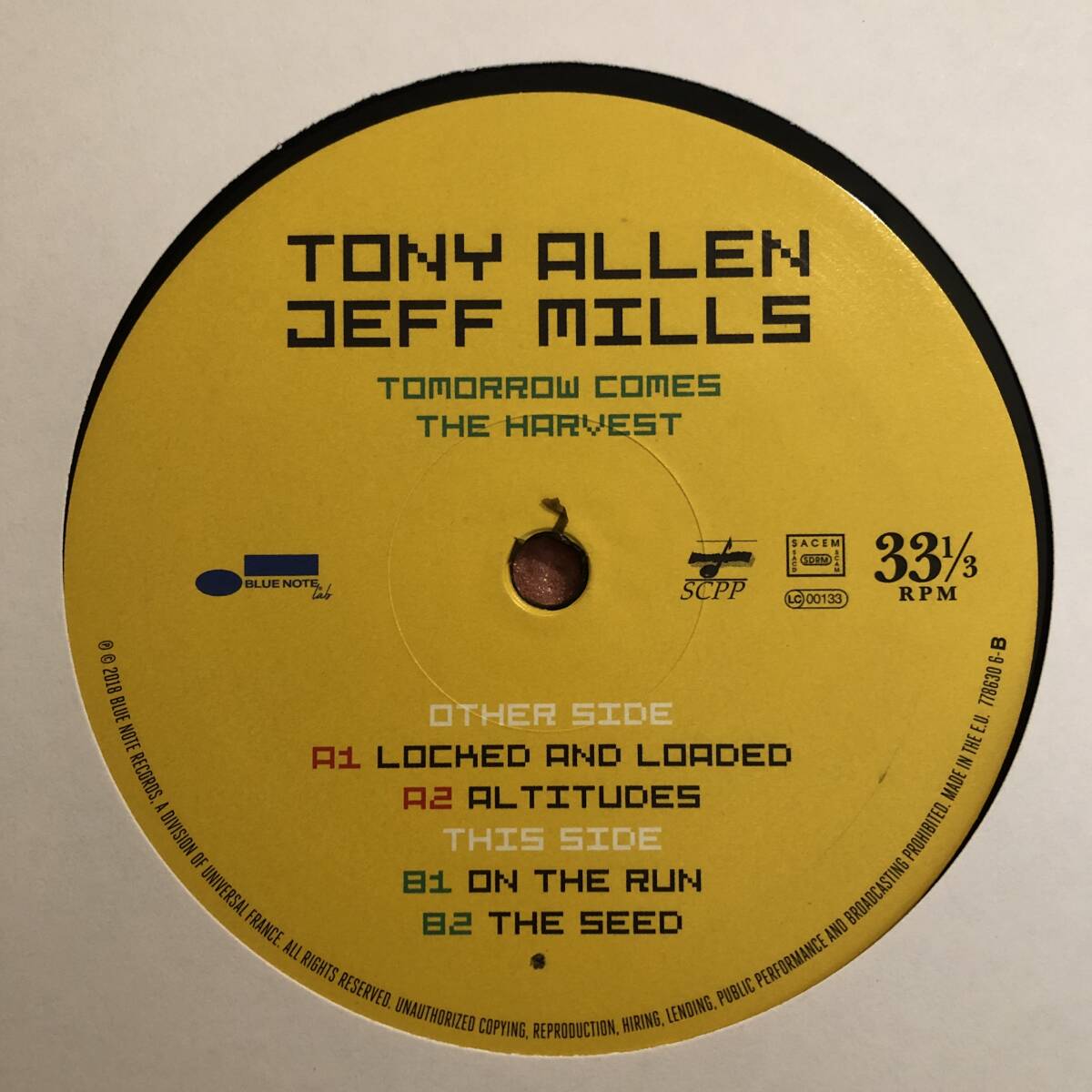 美品 10 シュリンク付 Tony Allen Jeff Mills Tomorrow Comes The Harvest トニー アレン ジェフ ミルズ Afrobeat_画像2