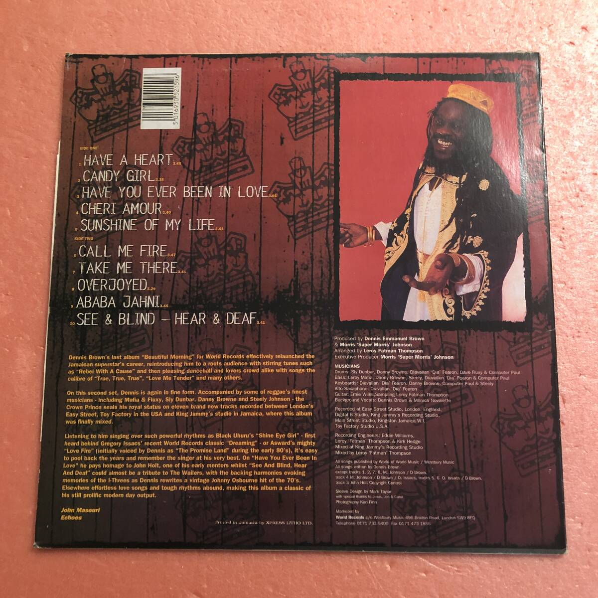 LP Dennis Brown The Crown Prince デニス ブラウン_画像3