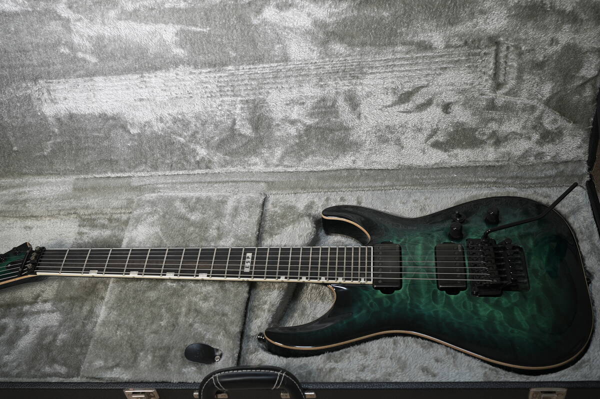 [ESP made ]E-II horizon FR7 QM 7 string guitar 7string made in Japan quilt Maple top hard case attaching emg made in Japan