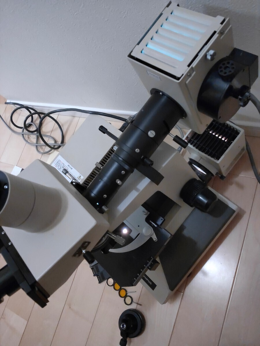 Olympus BH2-RFK A3相当セット 落射蛍光顕微鏡 明視野・落射両ランプ動作確認済み 取り説あり_画像5