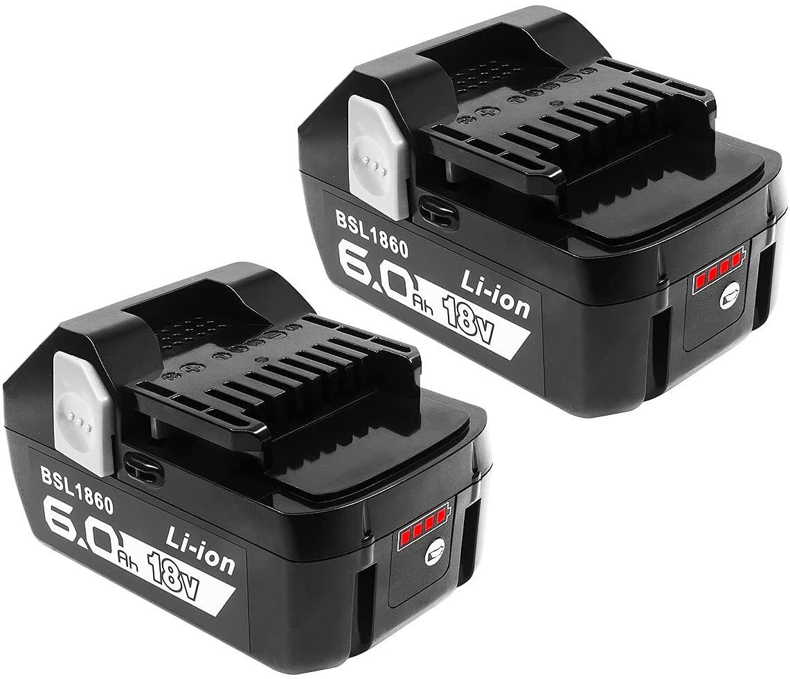 BSL1860 日立 一個のみ 18v バッテリー 互換 6.0Ah LED残量表示 HiKOKI BSL1860b BSL1830 BSL1840 BSL1850 対応_画像1