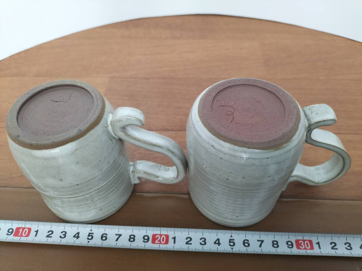 コレクション　昭和　レトロ　アンティーク　ペアカップ　焼き物　コーヒーカップ　2個　まとめて_画像3