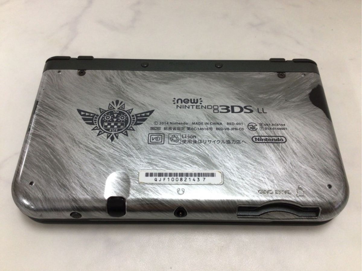 1円〜 動作確認済み 初期化済 破損 Nintendo new ニンテンドー 3DS LL モンスターハンター4Gの画像4