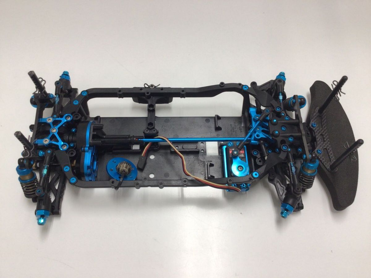 1円〜 ジャンク 同梱不可 タミヤ 1/10 電動RC シャーシ 4WD TB-05R CHASSIS KIT、フタバ S9570SV S.BUS2の画像3