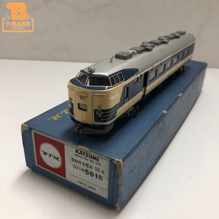 1円〜 ジャンク カツミ HOゲージ 寝台特急電車 581系 クハネ581形_画像1