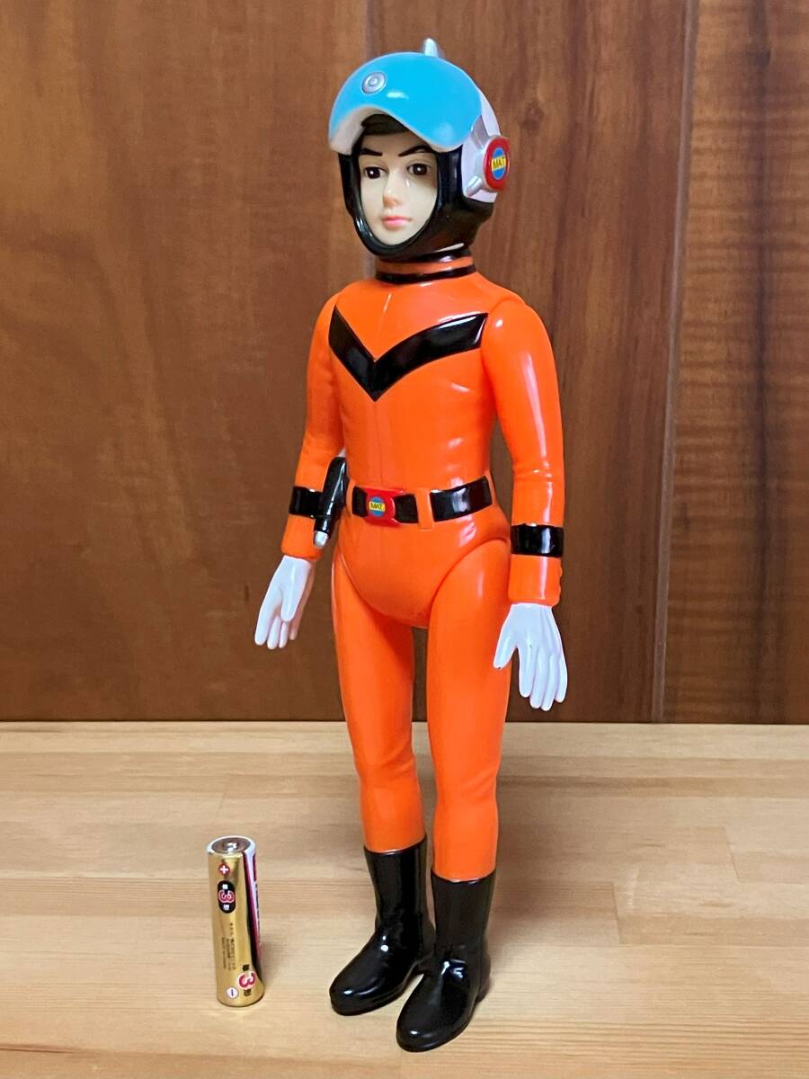 【ソフビ】ブルマァク MAT隊員 郷秀樹 帰ってきたウルトラマン ヘルメット着脱可 スタンダードサイズ バンダイ BANDAI マット隊員の画像1