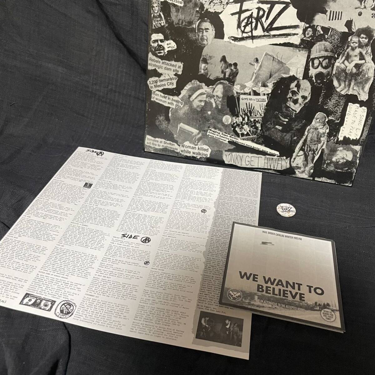【缶バッチ・ポスター付】 The Fartz 「Because This Fucking World Stinks」 LPレコード パンク・ハードコア_画像3