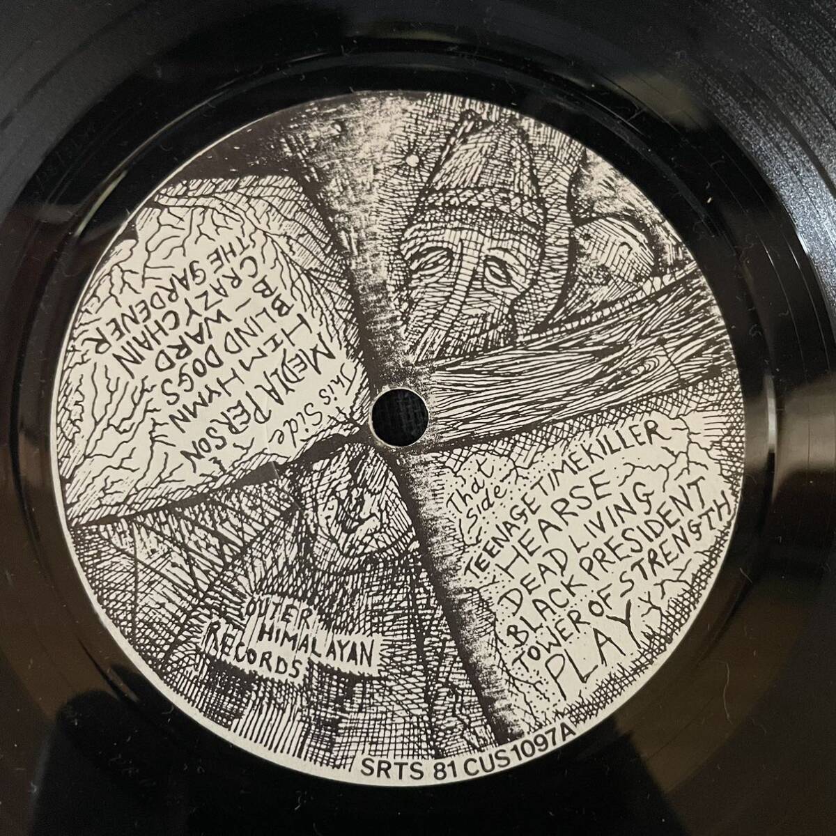Rudimentary Peni 『Teenage Time Killer EP』 レコード SRTS 81 CUS 1097A パンクの画像4